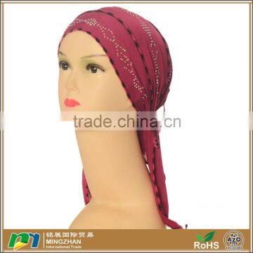 Womens Soft Comfortable Pre Tied Muslim Hijab Scarves and hats