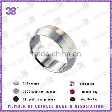 Fashion no plating cheap wedding ring+laser your logo