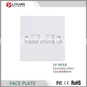 LY-FP10 Support 86 standard Face plate Keystone Jack cat5e cat6