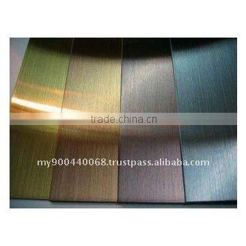 Titanium Coating. Stainless Steel color coating, PVD Titanium Coating, Coating Service, color coating on stainless steel plate