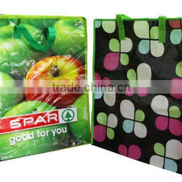 pp Woven Shopping Zipper Bags With Fruit photo-3