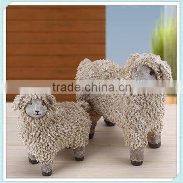 Resin Sheep Figurine Sheep Statue for Ornament photo-2