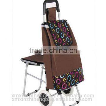 Satin Folding Shopping Bag With Wheels Trolley Bag Supplier in Dubai photo-3