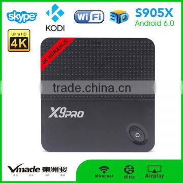 1/ 2gb+8/16gb Octa Core Android 6.0 Tv Box KODI 16.1 set top box