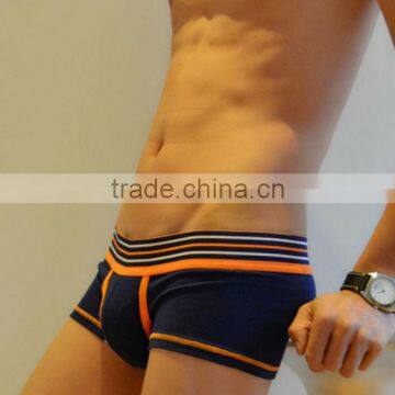 95 cotton 5 lycra solid color underpants for men mention hip elastic waist mens underwear embroidery design