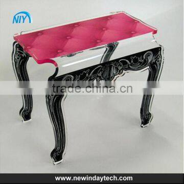 High Quality traditonal palace rectangular Clear acrylic folding table