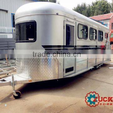 3HAL-D horse floats with front sofa/bed side kitchen