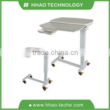 Multi-function PP overbed table with drawer