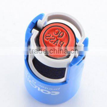 pass high quality and round office rubber stamp