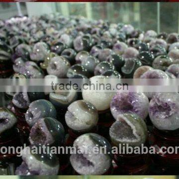 Smile Natural Quartz Crystal Amethyst Geode Ball Wholesale/Amethyst Geode Wholesale