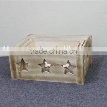 classical garden storage box wooden box wooden packaging wholesale
