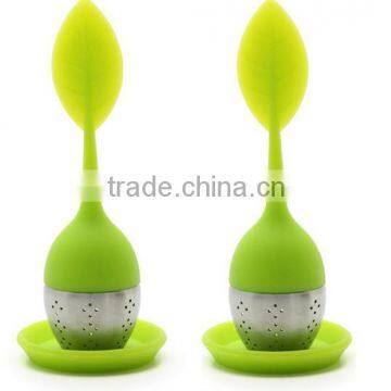 Unique Silicone Leaf Handle Tea Infuser photo-2