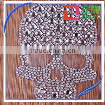 wholesale 2016 Custom Skull theme rhinestone transfer for Clothing