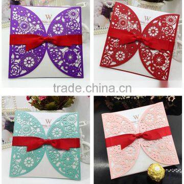 Unique Inexpensive Laseer Cut Wedding Invitation Cards photo-2