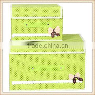 Sweet Bowknot Non-woven Collapsible Storage Box photo-5