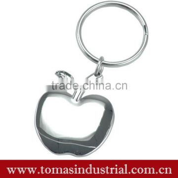 Personalized stainess steel apple shaped keychain