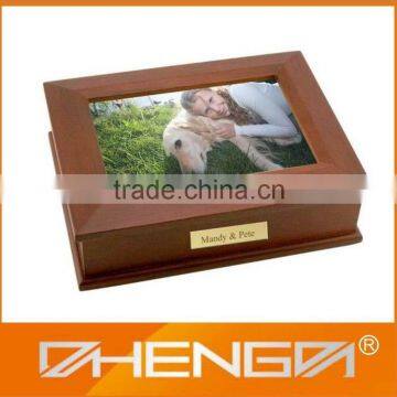 High Quality Nice Memorable Wooden Box with your photo for Sale(ZDL-W306)