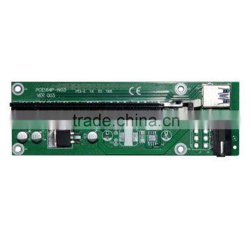 USB 3.0 PCI-E Express 1x To16x Extender Riser Board Card Adapter SATA Cable photo-2