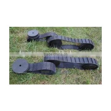 small robot parts, rubber track for wheelchairs (50*20*links)