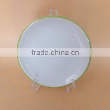 8 inch side plate restaurant coup shape plates dishes custom printed plates