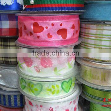 Celebrate ribbon wholesale customized organza star printed well quality wholesale ribbon wholesale character ribbon