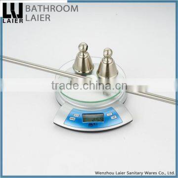 Contemporary Multi-Purpos Zinc Alloy Brush Nicked Bathroom Sanitary Items Wall Mounted Single Towel Bar photo-5