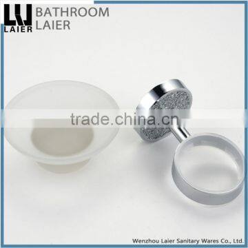 60939 Popular Hot Selling Zinc Bathroom Accessories Modern Tube Chrome Plated Soap Dish photo-4
