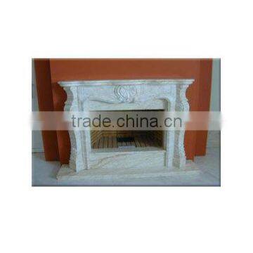 White Sandstone Fireplace