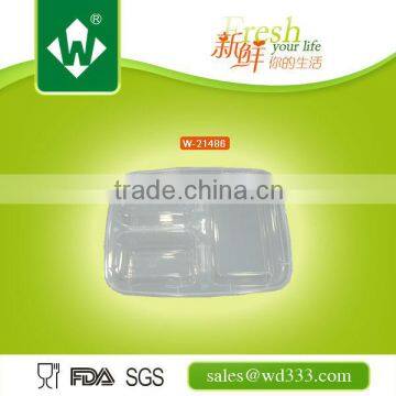Food Grade Plastic Lunch Container With Compartment