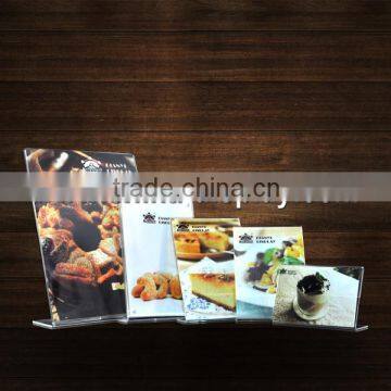 Clear arcylic slant ad sign holder
