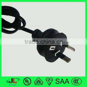 12V saa power supply extension cord , braided power cord cable saa, SAA braided wire