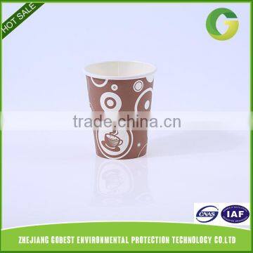 GoBest Nature Cup single wall disposable paper cup printed hot coffee cup