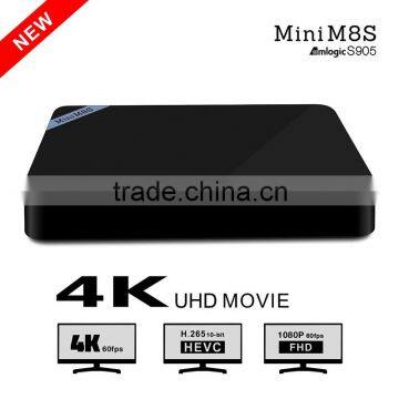 mini m8s Quad core Android TV Box wifi 2.4GHz 5GHz mini hd media box 1080p Google Android5.1 KODI tv box