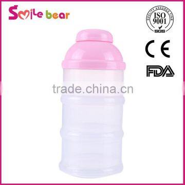 baby milk powder case 3- grids plastic baby food storage container