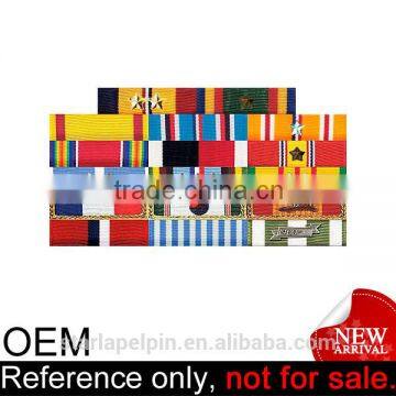 novelty fancy cheap victory custom mounting military award ribbon bar