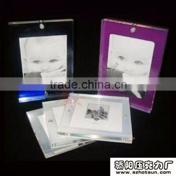 high quality promotion acrylic desktop no border photo frame