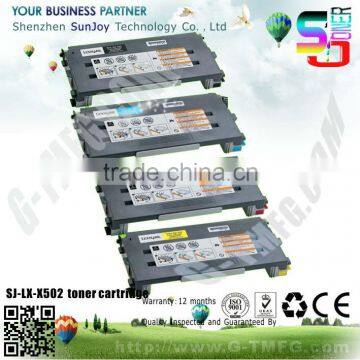 Remanufactured toner cartridge for lexmark laserjet X502