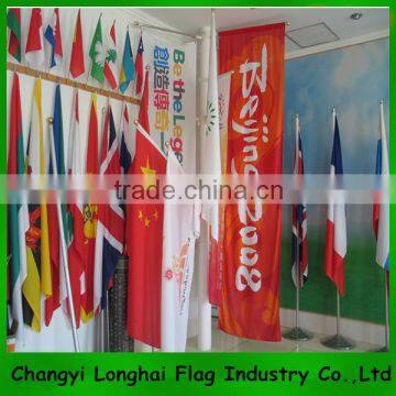 silk screen printing polyester flag for advertisement