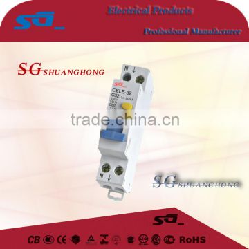 6-32amp 230V 3KA DNLE DPNLE small ELCB Circuit Breaker RCBO