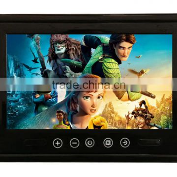 Touch button design 9 inch lcd monitor 12 volt for car