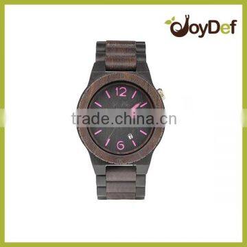 elegance fashion watches bamboo wood watch red 100% Natural and original watch box