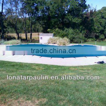 Waterproof Outdoor Swimming Pool Cover PVC Tarpaulin Fabric