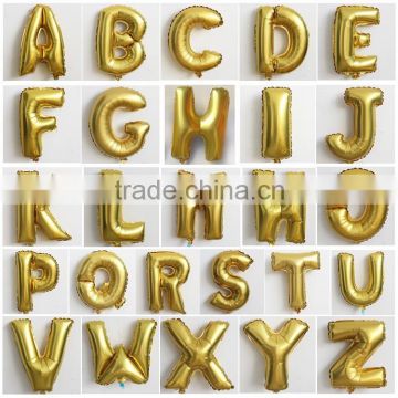 Have stocks Gold foil inflatable balloon, decoration letter balloon, words/letter balloon