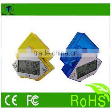 TCR2690 water power CLOCK with weather station alarm clock