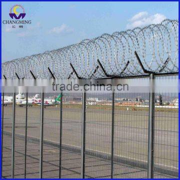 Dark Green green airport security fencing for big house