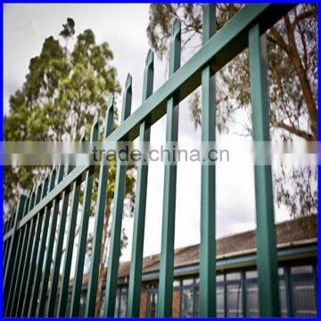 powder coated black 2.1*2.4m steel diplomat fence