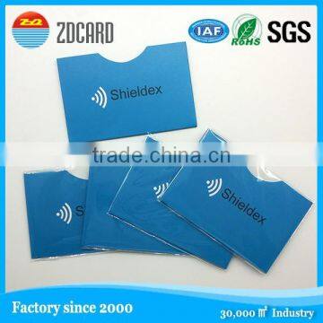 OEM Printing Visa Credit Card Sleeve Secure Protective Sleeves