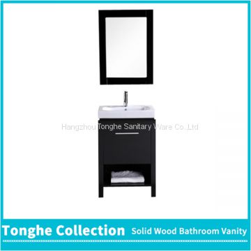 Tonghe Collection Double Sink Espresso Finish Bath Vanity Set