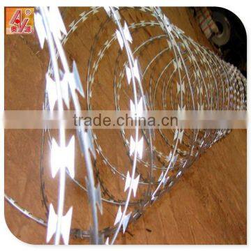 Single Razor,2 Strands,4 Strands Razor Type and Galvanized Surface Treatment Barbed Wire Price photo-2