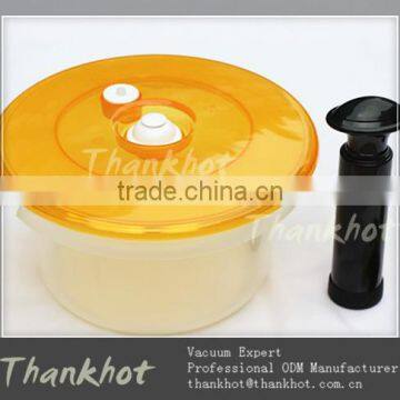 Plastic Round vacuum food container lid for bowl